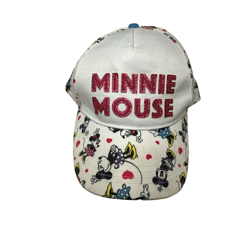 Disney Parks Walt Disney World Minnie Mouse Snapback Cap Youth 54-57CM